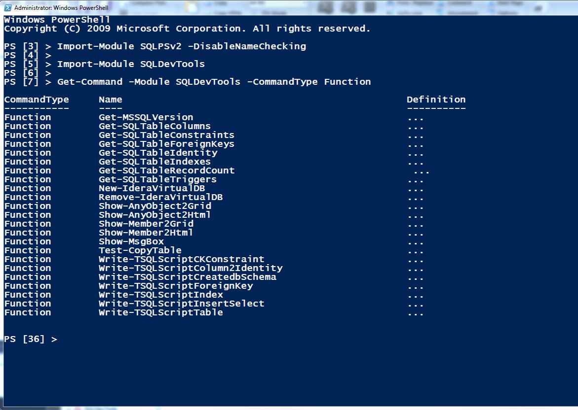 SQLDevTools_Functions