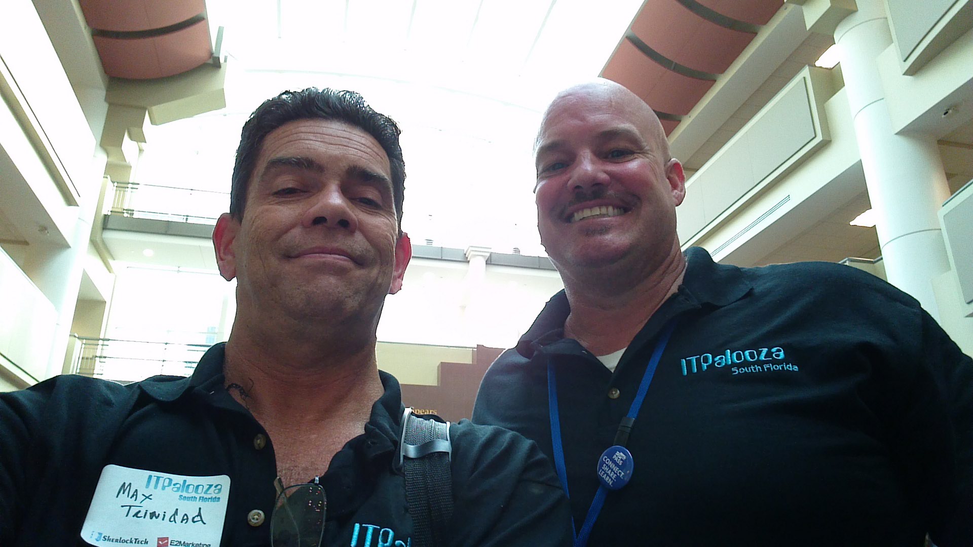 Me with Microsoft IT Pro Evangelist Blain Barton.