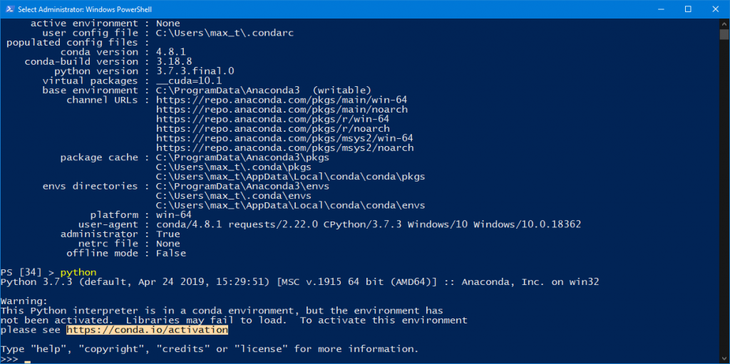 anaconda prompt vs command prompt